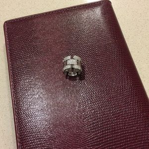 Authentic Swarovski silver crystal ring